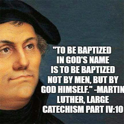 Martin Luther Baptism